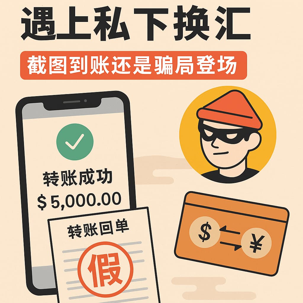 当“银行模拟器”遇上私下换汇：截图到账，还是骗局登场