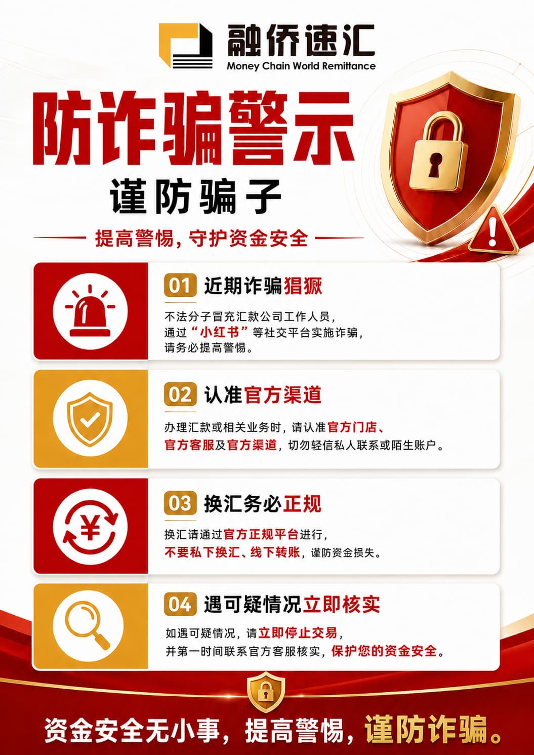 防诈骗提示